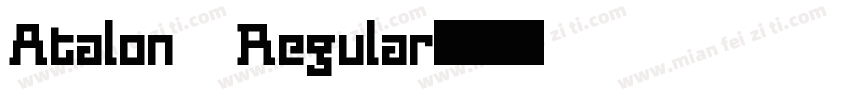 Atalon Regular字体转换